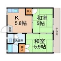 フォーブル若葉の間取図