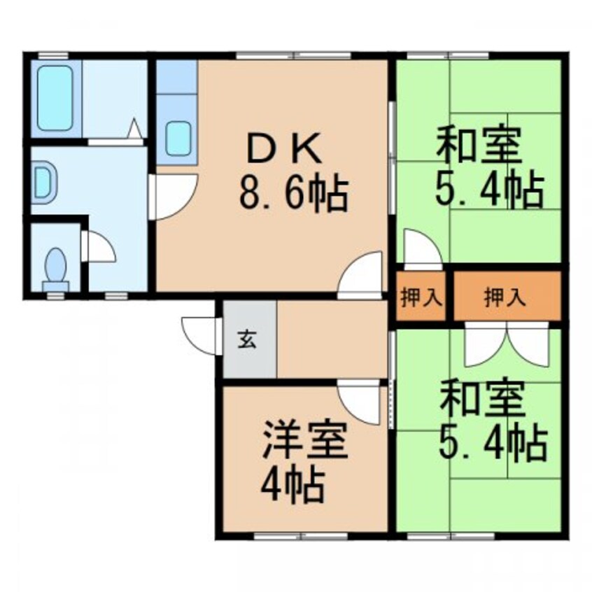 間取図 南海加太線/東松江駅 徒歩11分 1階 築27年