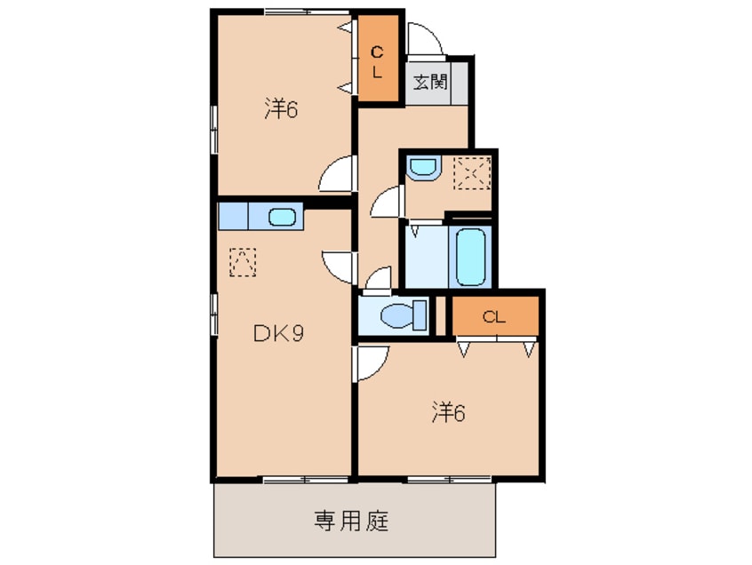 間取図 南海本線/紀ノ川駅 徒歩14分 1階 築18年