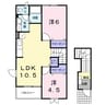 メゾンコニファーⅠ 2LDKの間取り