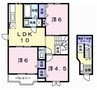 サンビーチ毛見Ⅰ 3LDKの間取り