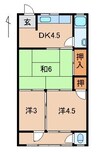 大谷マンション 3DKの間取り