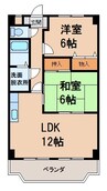 キューブＮ 2LDKの間取り