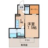 プレジデント セキエイ 1Kの間取り