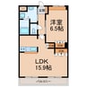 ＣｏＣｏ．グレイス 1LDKの間取り