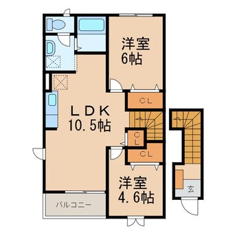 間取図 メゾンコニファーⅡ