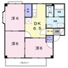 南海本線/紀ノ川駅 徒歩12分 2階 築29年 3DKの間取り