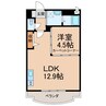 プリオール紀伊 1LDKの間取り