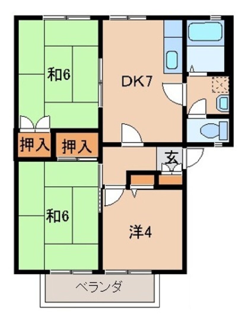 間取図 グリーンフル木ノ本