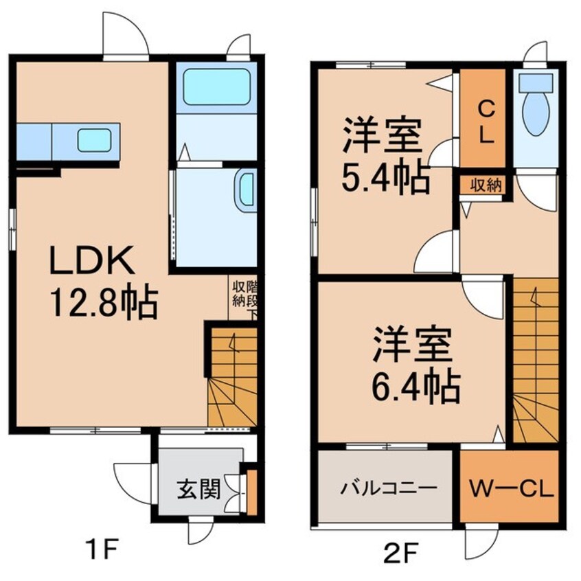 間取図 南海加太線/八幡前駅 徒歩8分 1階 築11年