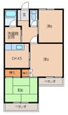 アルモニー松江 3DKの間取り