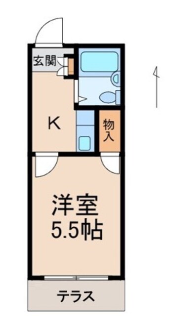 間取図 レオパレス島橋第５