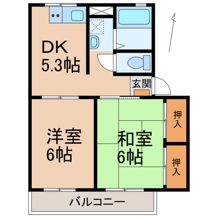 間取図 ハイム紀の川