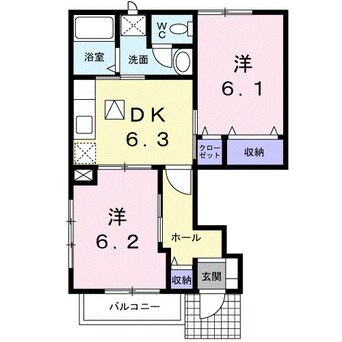 間取図 セーリウス梅原Ⅱ