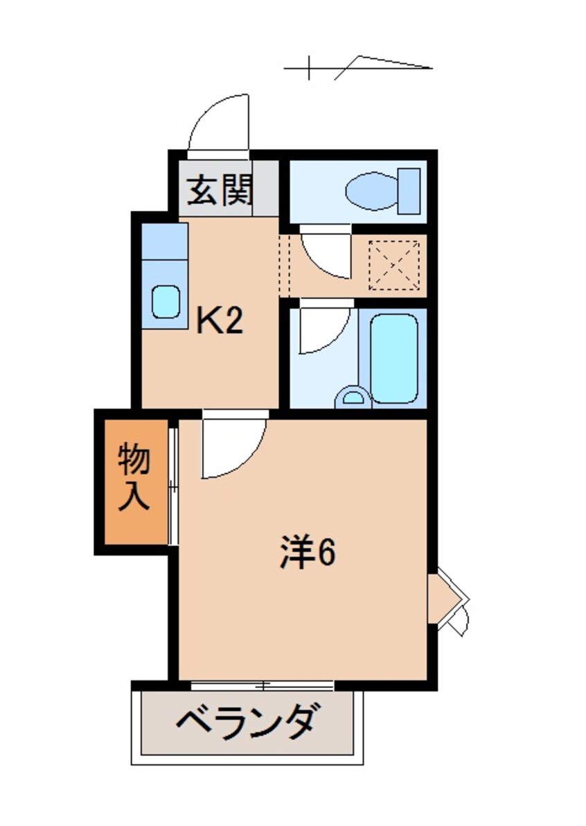 間取図 フラット貴志Ⅲ