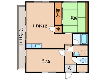 間取図 ファミール六十谷