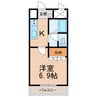 ピアチェーレ 1Kの間取り