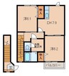 プレンティⅡ 2DKの間取り