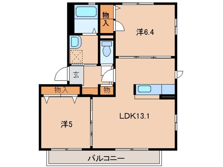 間取図 シャーメゾンうの