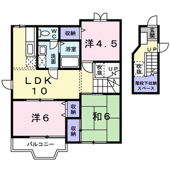 間取図 ポワンドゥ花梨Ⅱ