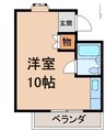 マンションミカド 1Rの間取り