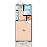 ルーミング桂 1Kの間取り