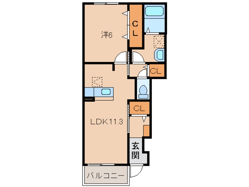間取図 フィオーレ　Ⅱ