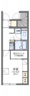 レオパレスＫＫＳ　木ノ本 1Kの間取り