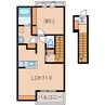 ルピエ中島 1LDKの間取り