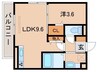 D-room新在家 1LDKの間取り