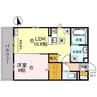 コーポTE 1LDKの間取り