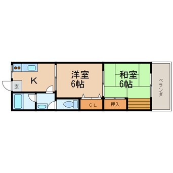 間取図 コーポ幸福