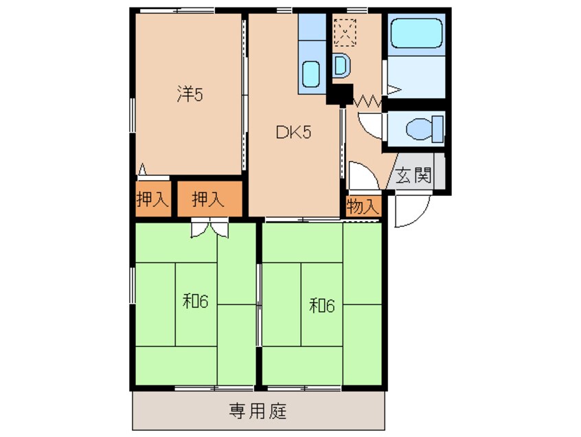 間取図 グリーンフル狐島