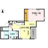 D-Luce寄合町 1LDKの間取り