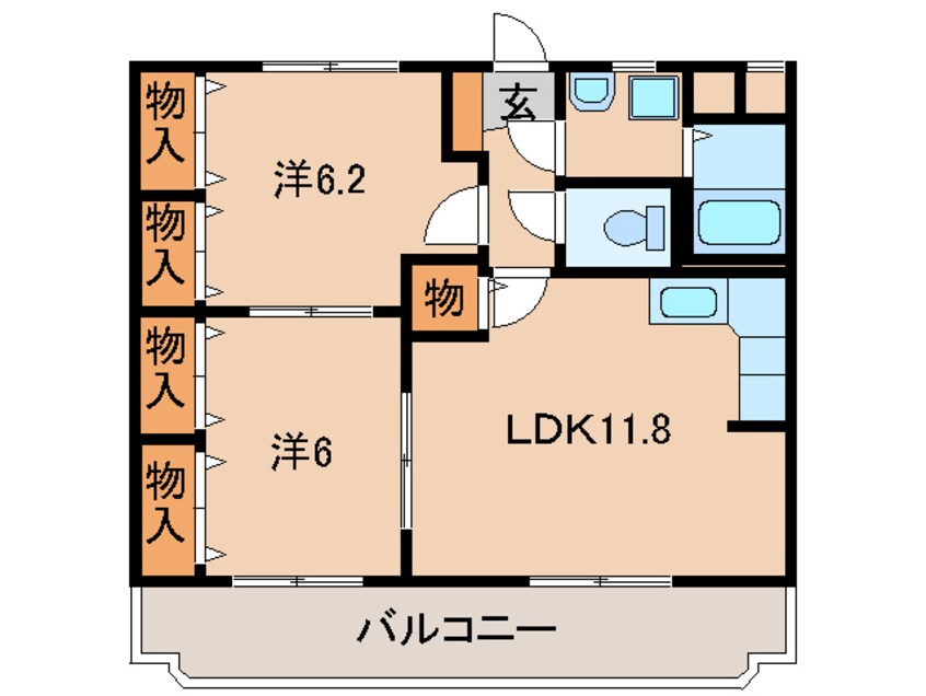 間取図 カルム宮