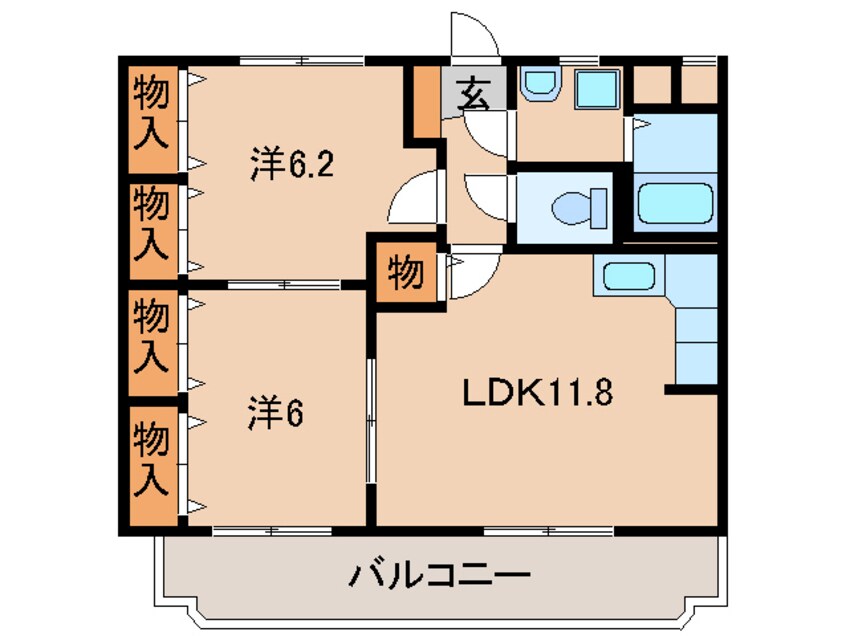 間取図 カルム宮