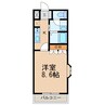 プロニティ沖ノ城 1Kの間取り