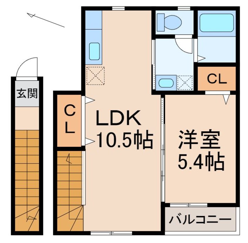 間取図 TJ本脇