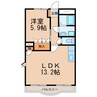 パロ・アルトＡ 1LDKの間取り