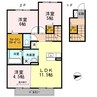 パークフォレスト Ｂ棟 3LDKの間取り