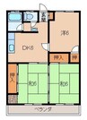 谷口マンション 3DKの間取り