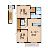 シャーメゾンＫＵＫＩ 2LDKの間取り