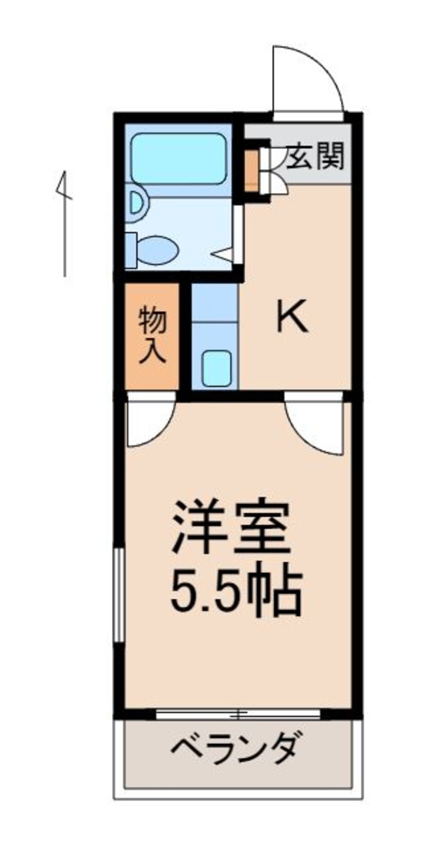 間取図 レオパレス島橋第５