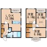 パンチュール 3LDKの間取り