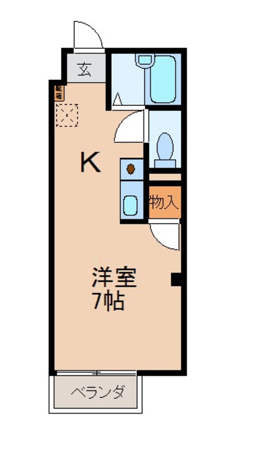 間取図 クラウンハイツ向