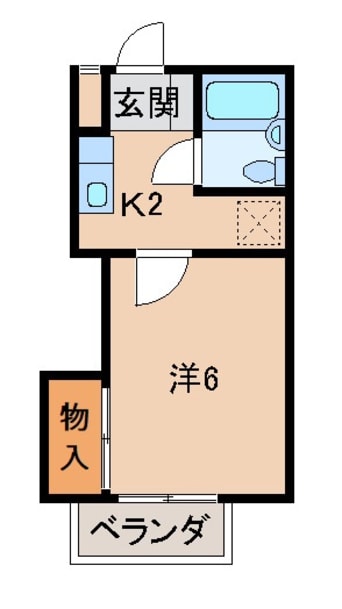 間取図 メゾンフェリス栄谷