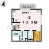 パーチェ寿 1Rの間取り