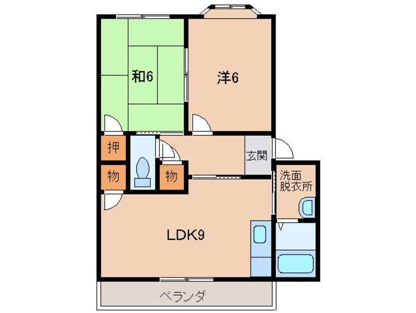 間取図 ピースフル２１