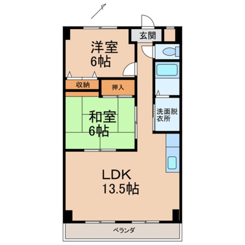 間取図 グリーンフル垣内