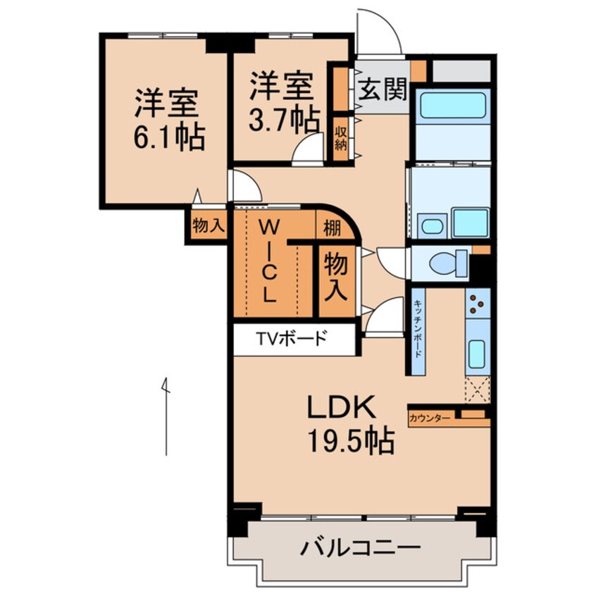 間取図 チサンマンション紀ノ川